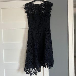 Eliza J, Navy Blue Lace Dress, Size 12